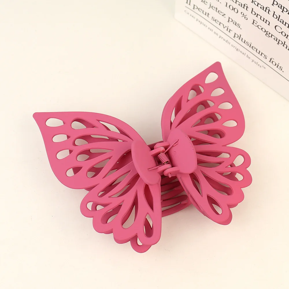 Women Extra Large Hair Claw Clips Hollow Butterfly Hairpin Hair Clip Acrylic Bath Barrettes for Girls Hair Accessories