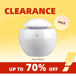 Clearance_Mini Humidifier Usb Aromatherapy Machine Car Mounted Air Purifier Indoor Facial Hydration Night Colorful Atmosphere Li