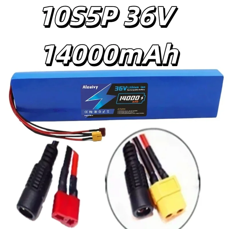 10S5P 36V 14000mAh Rechargeable Lithium Battery Pack – with BMS 500W Power, Reliable Energy Accessory for Scooter Vehicle