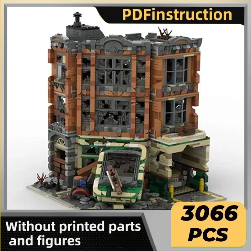 

Модель города Moc, строительные кирпичи, угловой гараж, версия апокалипсиса, технологические модульные блоки, подарки, рождественские игрушки, наборы «сделай сам», сборка