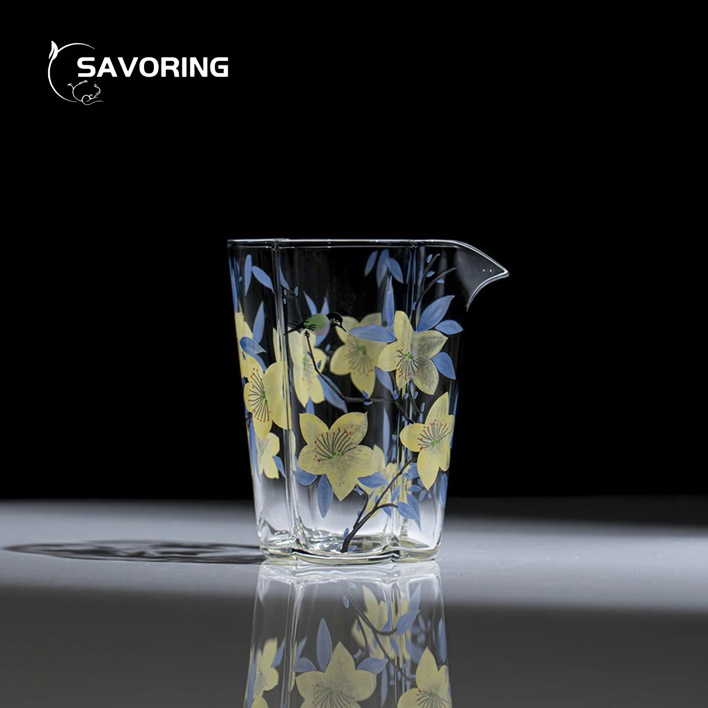 High Borosilicate Glass Tea Pitcher Teacup Heat-Resistant Glass Fair Cup Chinese Tea Cup Chhai Tea Maker Set Maker Drinkware Cup