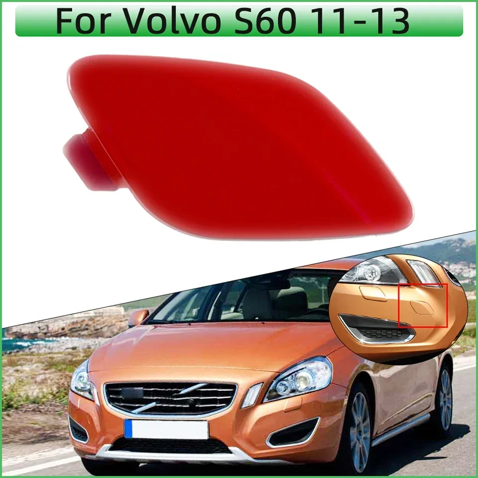 

For Volvo S60 2011 2012 2013 30795007 39802519 Car Accessories Front Bumper Tow Hook Eye Cover Cap Towing Hauling Trailer Lid