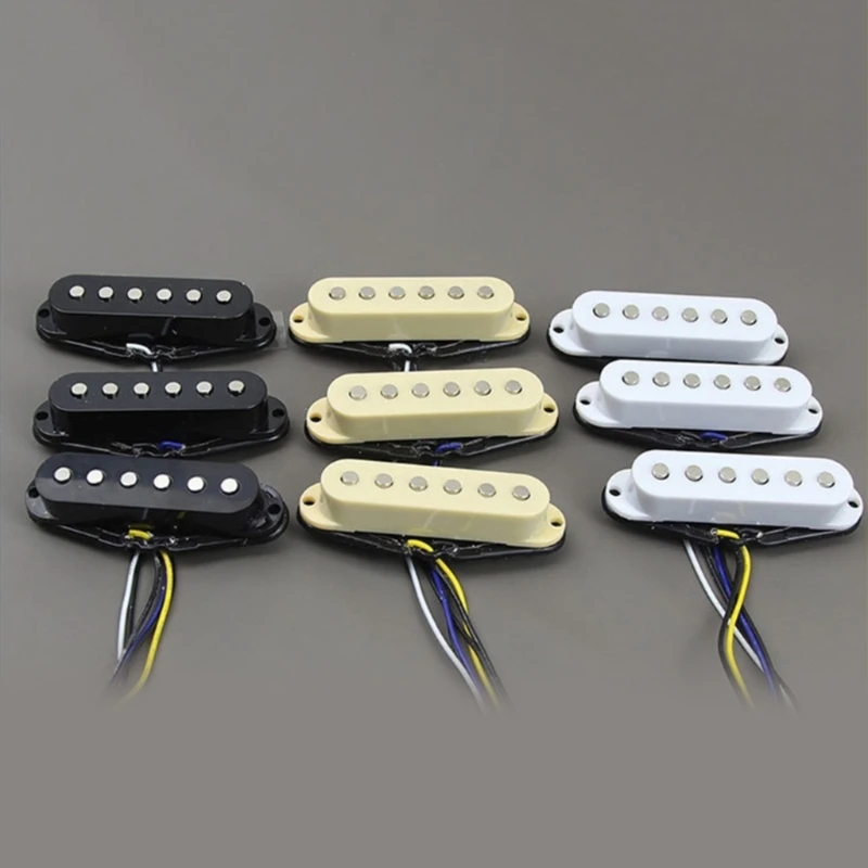 Middle Bridge Single Coil Pickup & Schrauben E-Gitarre Teil Ersatzkits 24BD