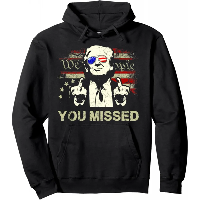 

Trump You Missed Funny Trump 2024 Pullover Hoodie