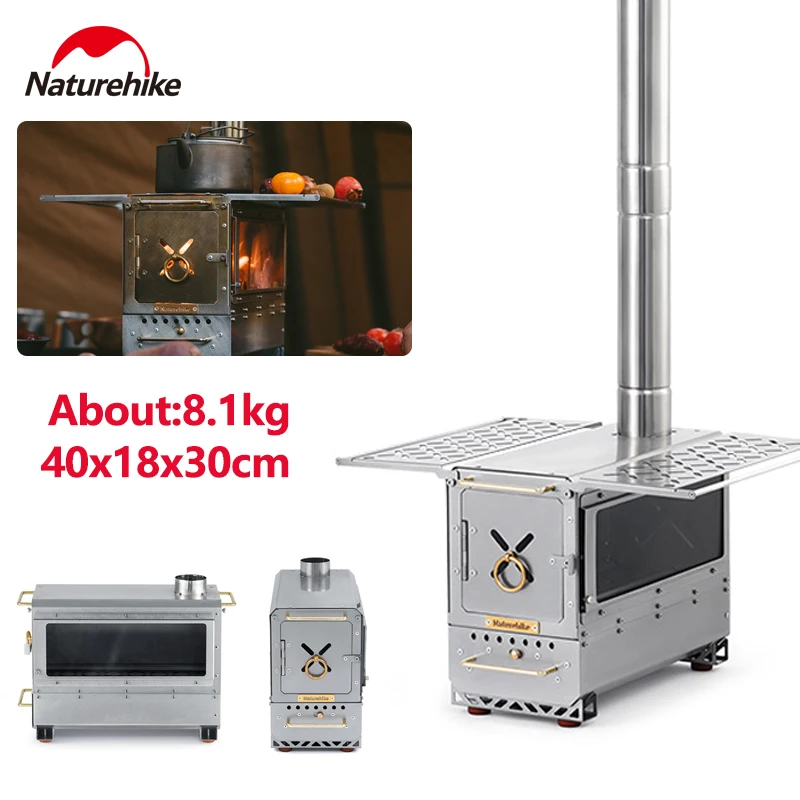 Naturehike Firewood Stove Outdoor Tent Winter Heating Stainless Steel Heating Burning Camping Picnic Multipurpose Cooking Stove