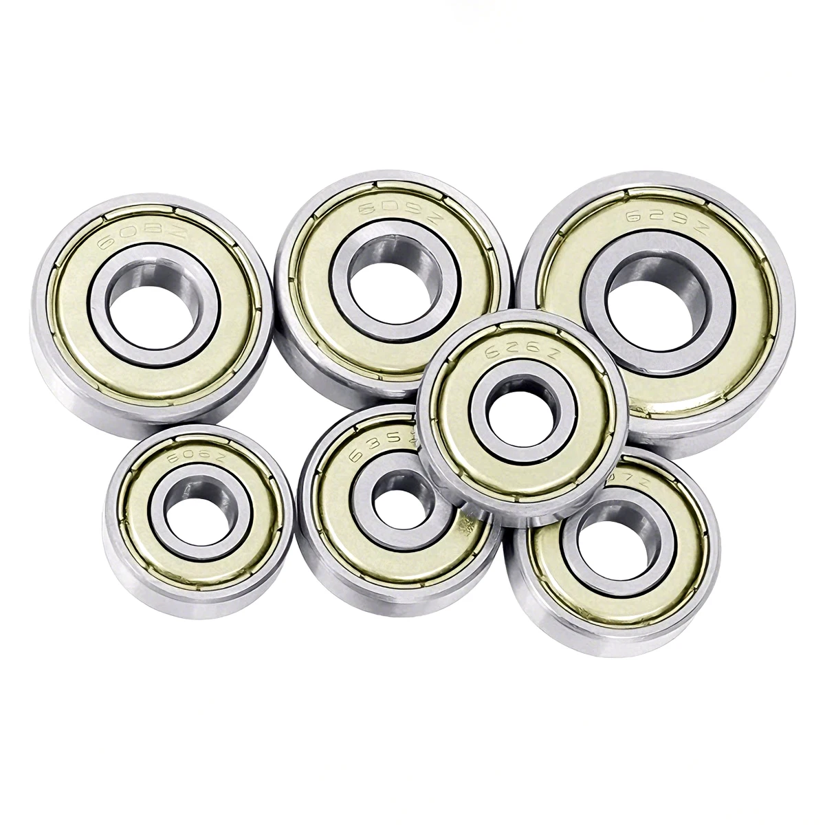 10PC Bearing 602 603 604 605 606 607 608 609 ZZ 2RS 8X22X7 2X7X3 3X9X5 4X12X4 5X14X5 6X17X6 7X19X6 9X24X7 DALUO Bearing