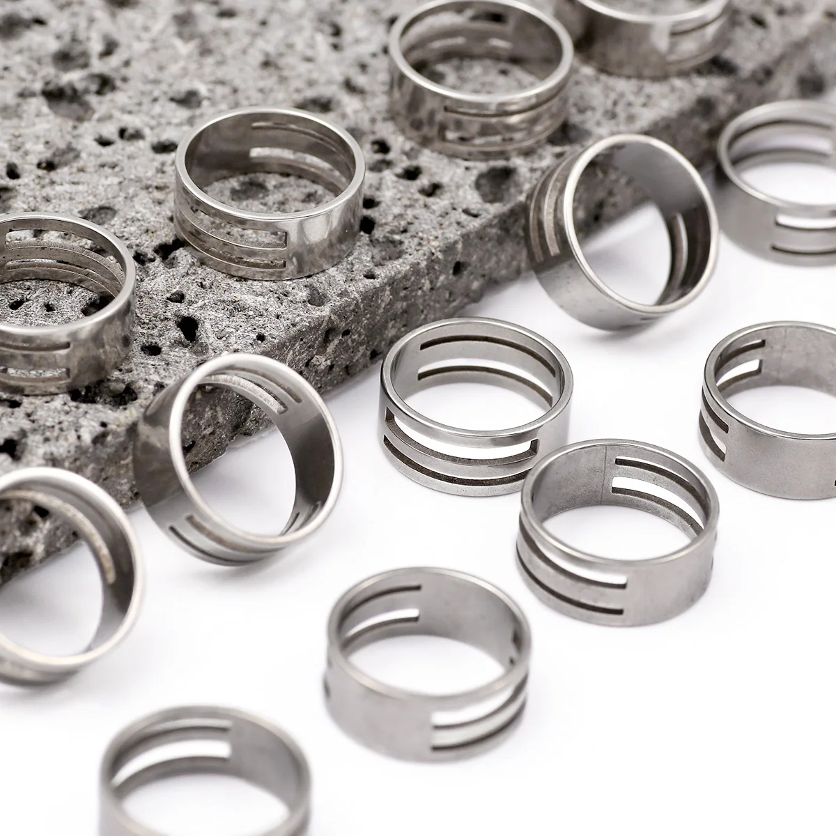 Biegeringe aus Edelstahl, offene Ringe, 1/2/3/5 Stück, Geschenke für Männer und Frauen, Paarringe, Zubehör, DIY-Zangen, Werkzeuge, Zubehör