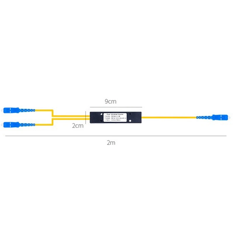 1 Point 2 Taper Fiber Optic Splitter Splice Box Splitter SC Port FTTH Fiber Home Cold Connection