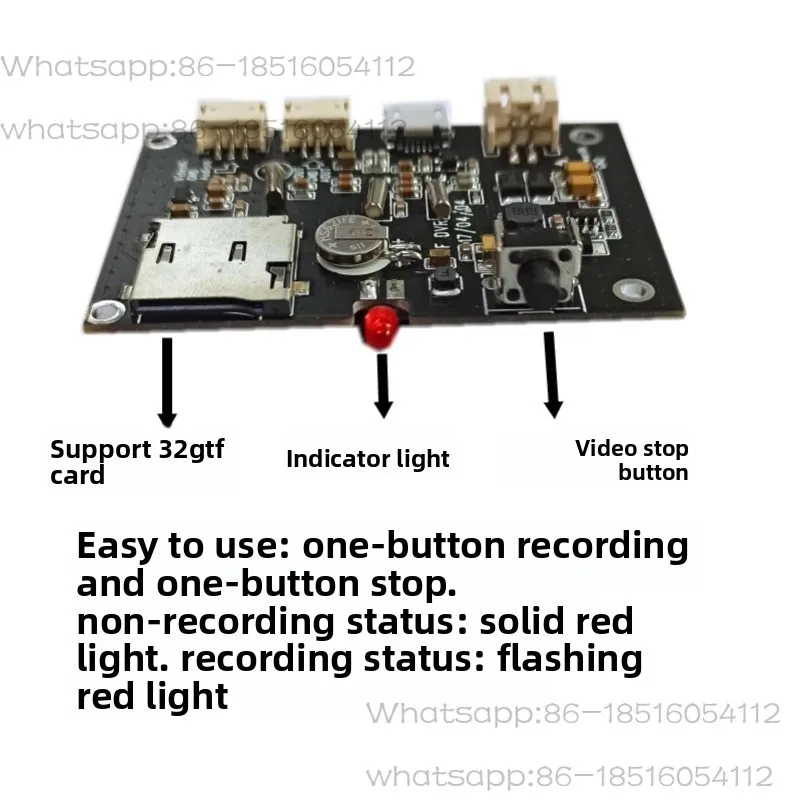 

720P Analog AV Signal CVBS Input and Output Vehicle Video Recorder Module DVR Board Single Channel