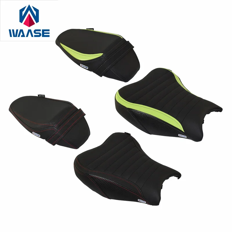 

WAASE Front Rider Rear Passenger Solo Seat Cowl Cushion Pad Synthetic Leather For Kawasaki Z900 2017 2018 2019 2020 2021 2022