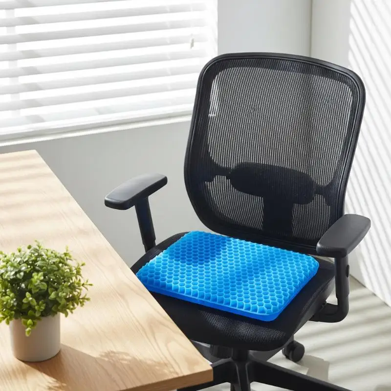 Honeycomb Gel Seat Cushion Perfect Cooling Breathable Ergonomic Support For Car Office Home Use