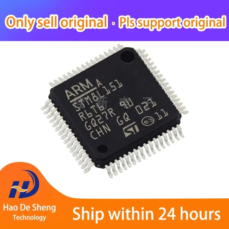 

10PCS/LOT STM8L151R6T6TR STM8L151R6T6 QFP64 New original in Stock