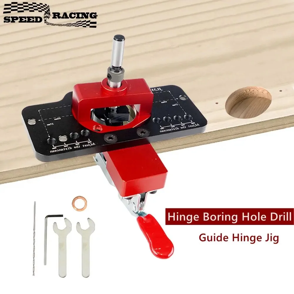 35mm Hinge Jig Woodworking Drilling Guide Locator Door Concealed Installation Household Hole Opener Tools Puncher Template