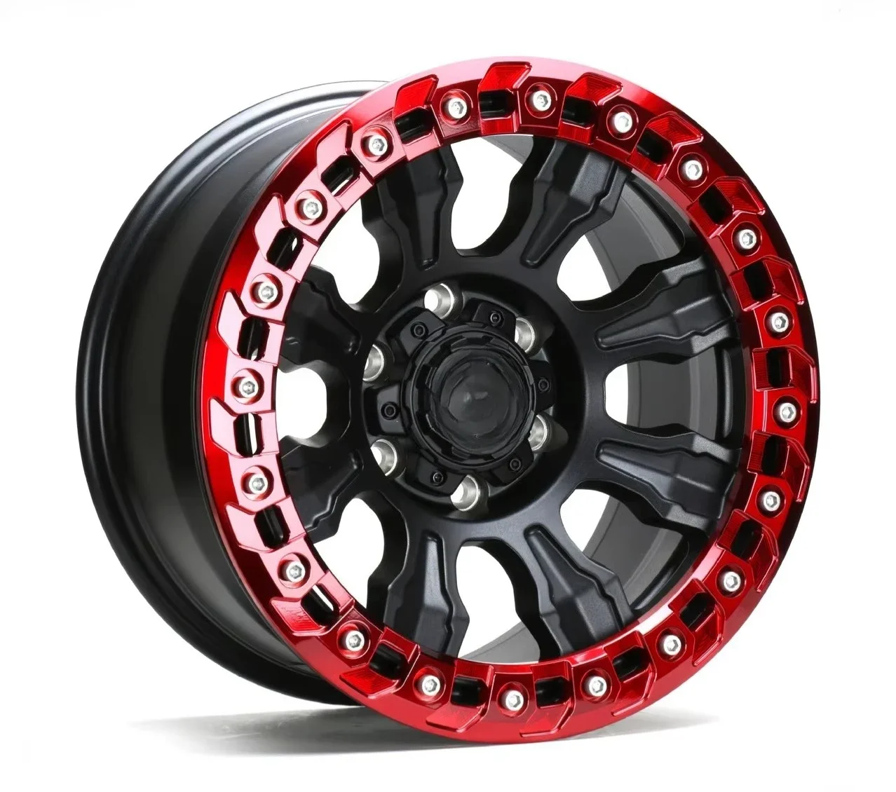 High Performance Forged Alloy Cross-Country Wheel Hub 8.5-9J Width 15/35mm ET Anti-Drop Chrome Finish Luxury Racing 4