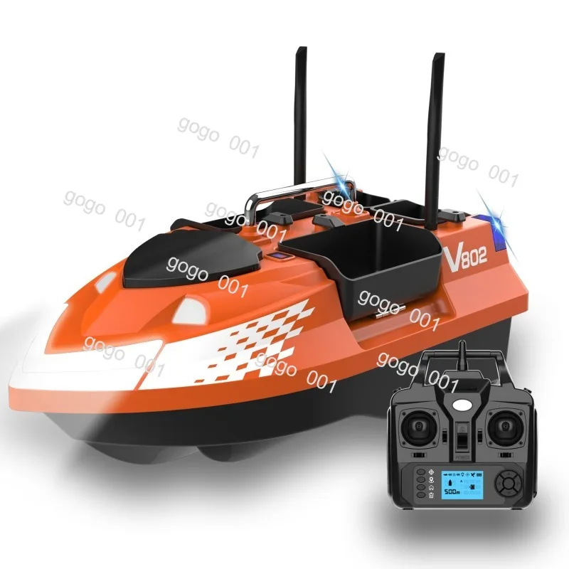 V802Pro  Bait Boat Remote Control Fishing Boat 4 Hoppers 3KG Capacity for Anglers