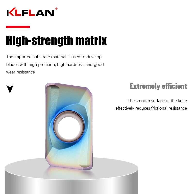 High-Hardness Special Milling Inserts For Hardened Steel APMT1135  APMT1604 R5 R6 Colorful Nano Blue Carbide Inserts
