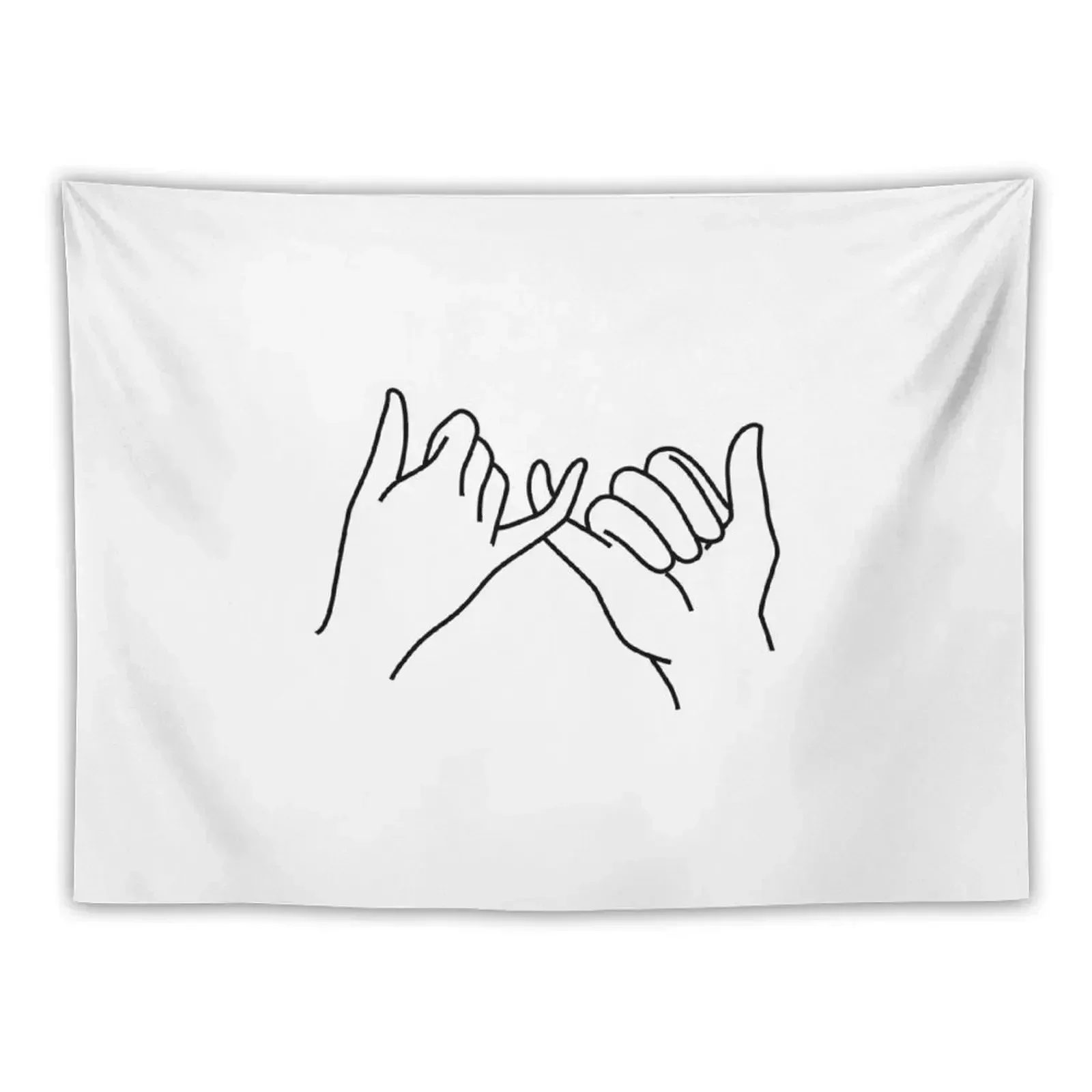 

Customizable pinky promise Tapestry Japanese Room Decor Decoration Room Tapestry