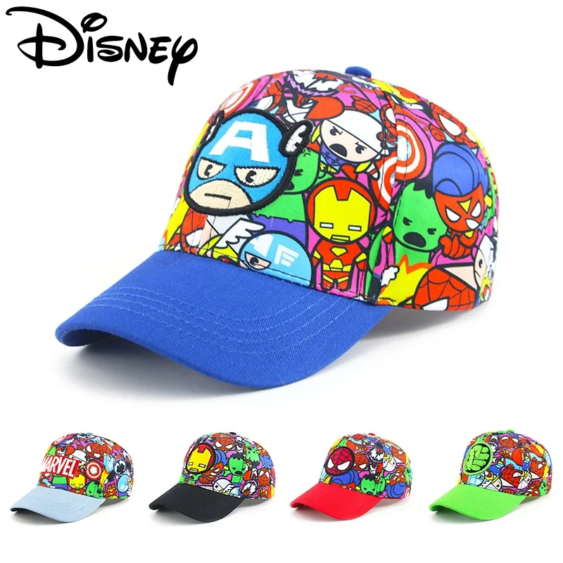 

New Disney Anime Spiderman Cap for Kids Marvel Printing Baby Baseball Caps Boys Girls Hip Hop Sun Hats Spring Autumn Child Hat