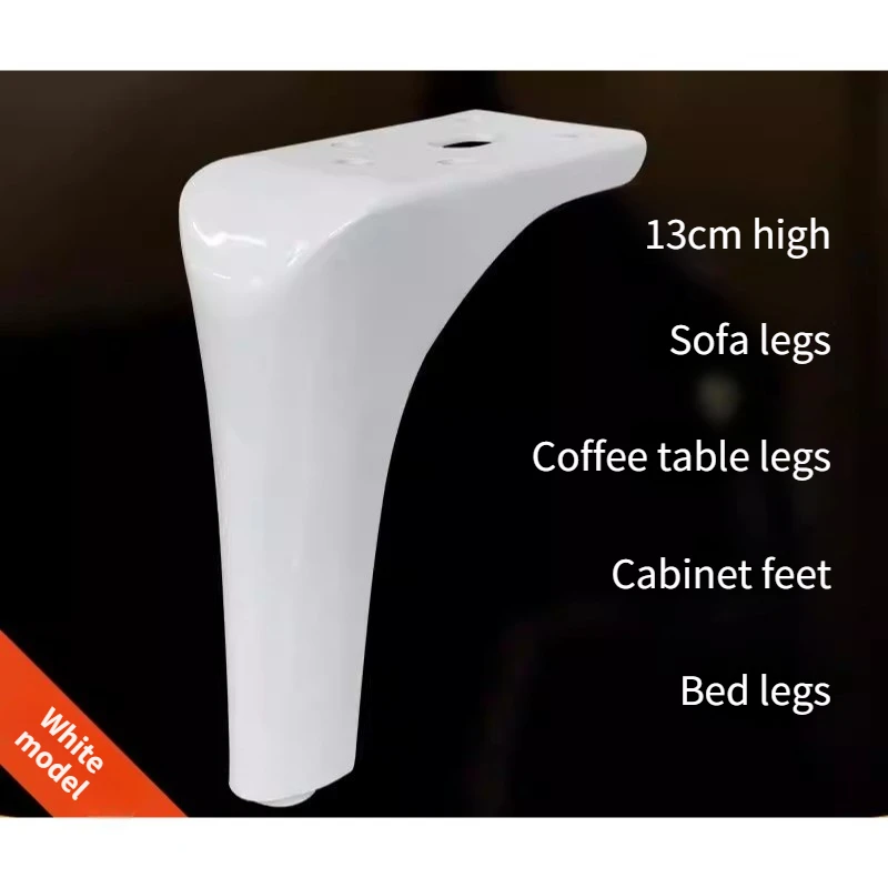 

4PCS Simple Horseshoe Shaped Furniture With Supporting Legs Sofa Legs White Cabinet Legs TV Cabinet Legs13cm High
