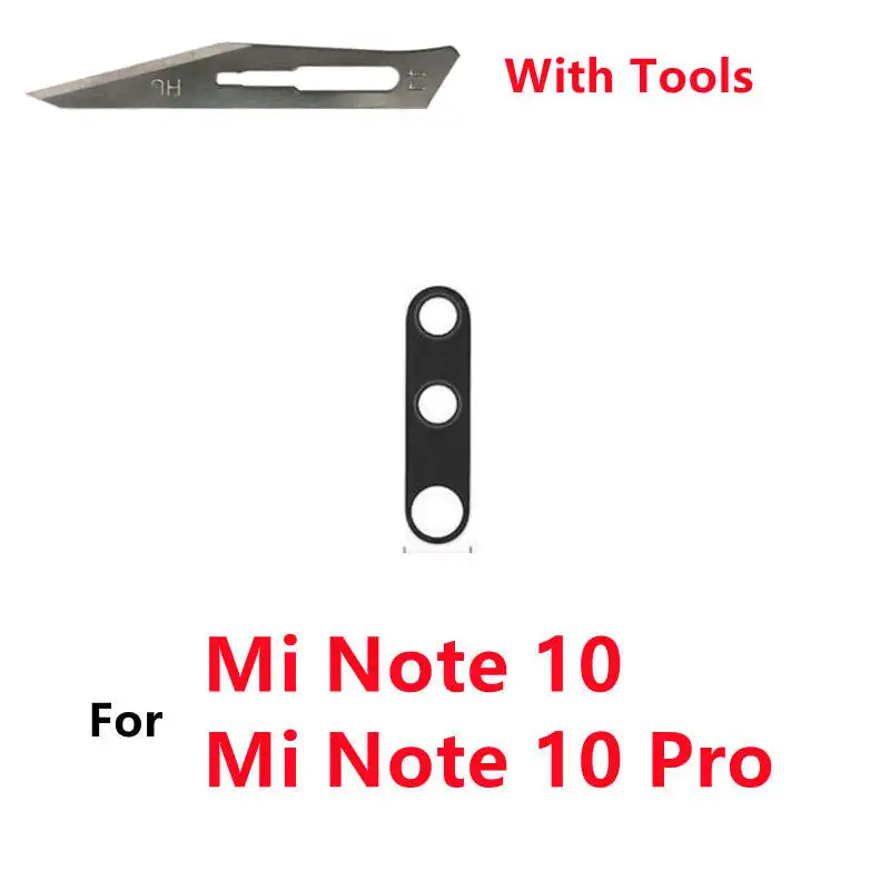 Rear Back Camera Lens Glass For Xiaomi Mi Note10 Note 10 Pro Cover with Adhesive Sticker Repair Tools