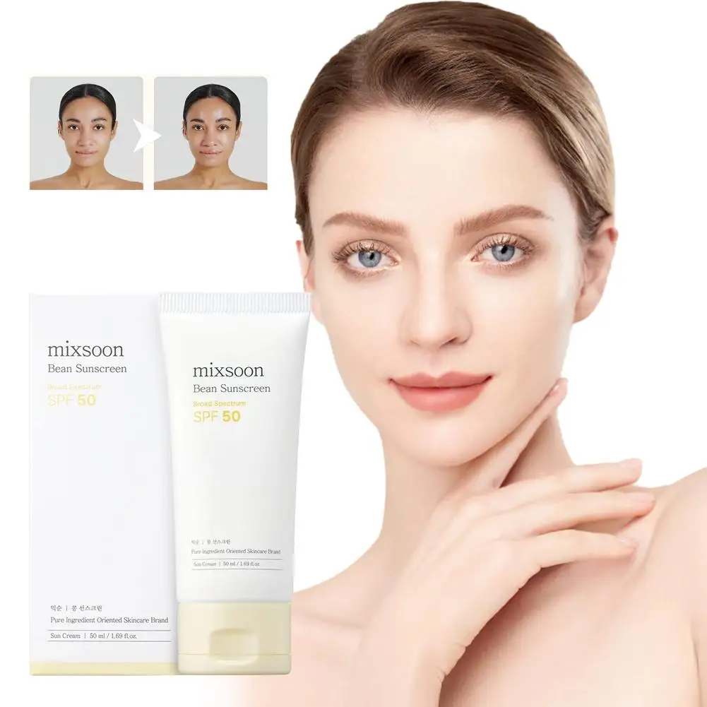 

Солнцезащитный крем Mixsoon Soy с воздухочувствительной текстурой SPF50 + эффективная защита от Uva/Uvb Длительная защита от солнца против старения