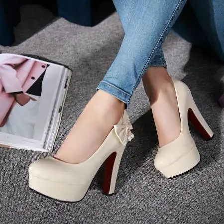 Customized Large Size Pumps Single Shoes 44 45 46 Yards Large Size High Heels with High-heeled Shoes with Butterfly Knot Diamond