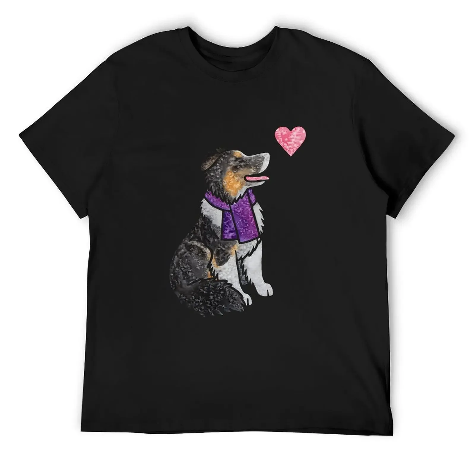 

Watercolour English Shepherd T-Shirt anime shirt Funny t-shirts new edition mens graphic t-shirts funny