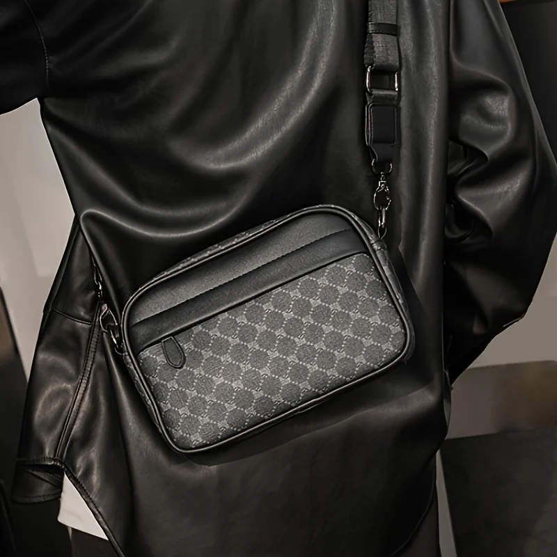 Men Classic Print PU Crossbody - đánh giá và giá Luxury Bags For Men