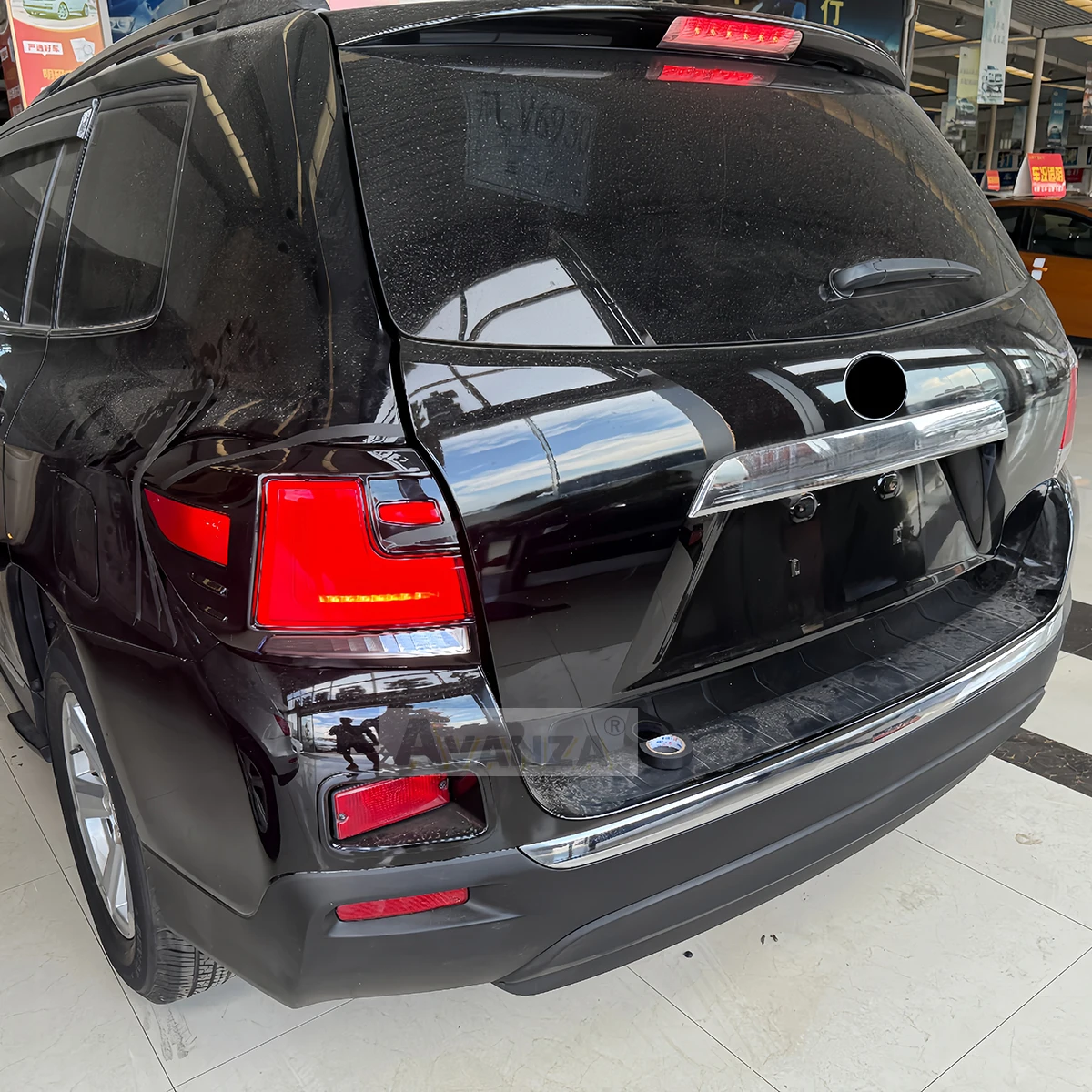 For Toyota HIGHLANDER 2009-2014 LED Tailights Sequential Turn Signal Animation SequentialIndicator Rear Lamps Assemb