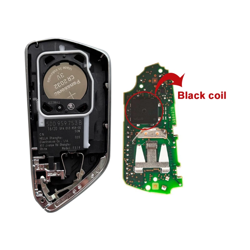 Genuine OEM 5D Smart Remote Key For Volkswagen Siyat Skoda FCC 5HG 959 753 5FA 959752 5DD 959753 B MQB49 5C Chip Golf 8 ID3 ID4 image 3