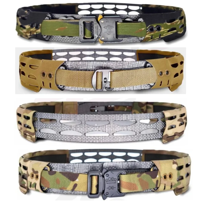 

Green Tiger Spot Outdoor Sports Adjustable 12 Layer Tegris Waist Belt