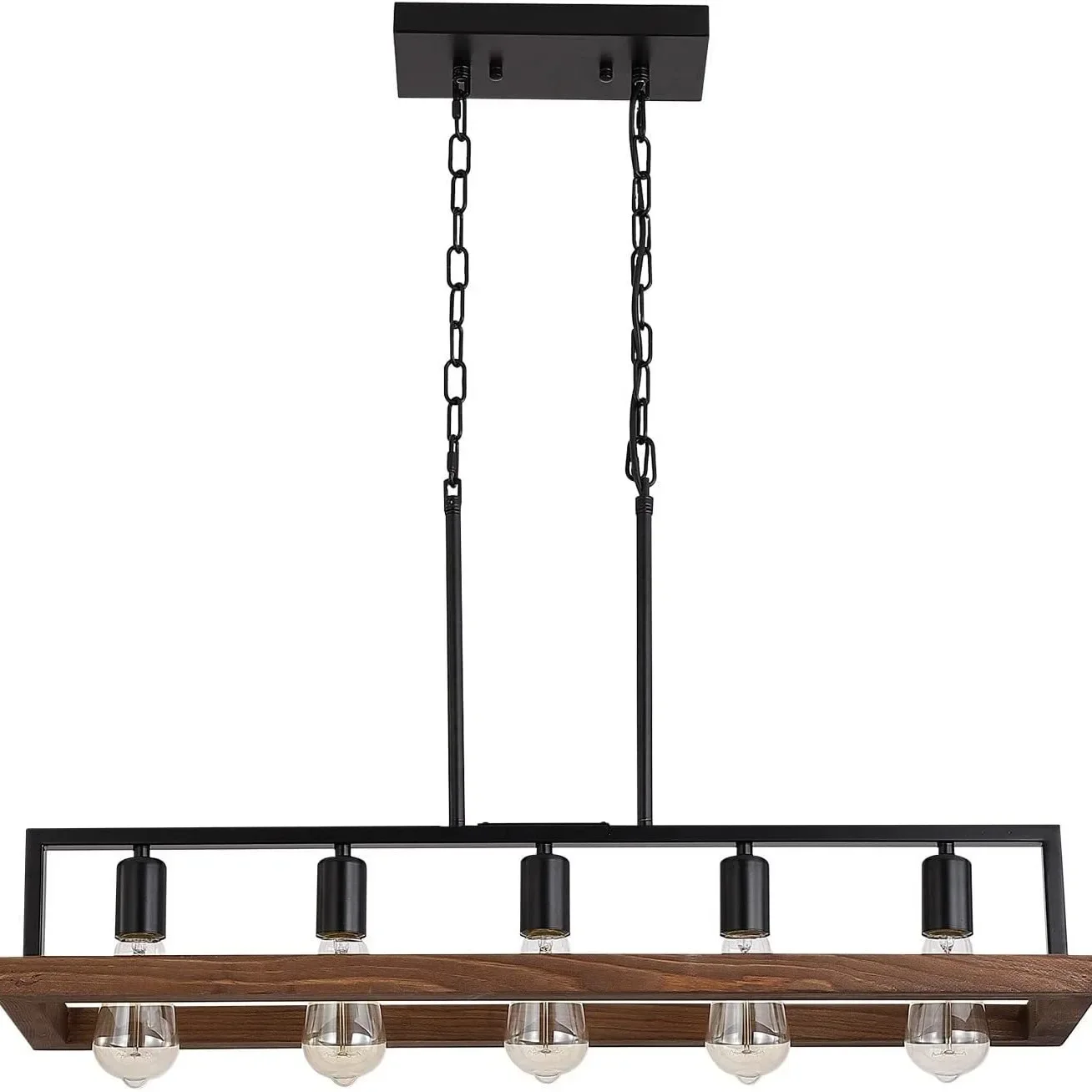 Vintage American Loft Industrial Pendant Light Iron Art Living Room Restaurant Bar Clothing Shop 5-Head Pendant Lamp