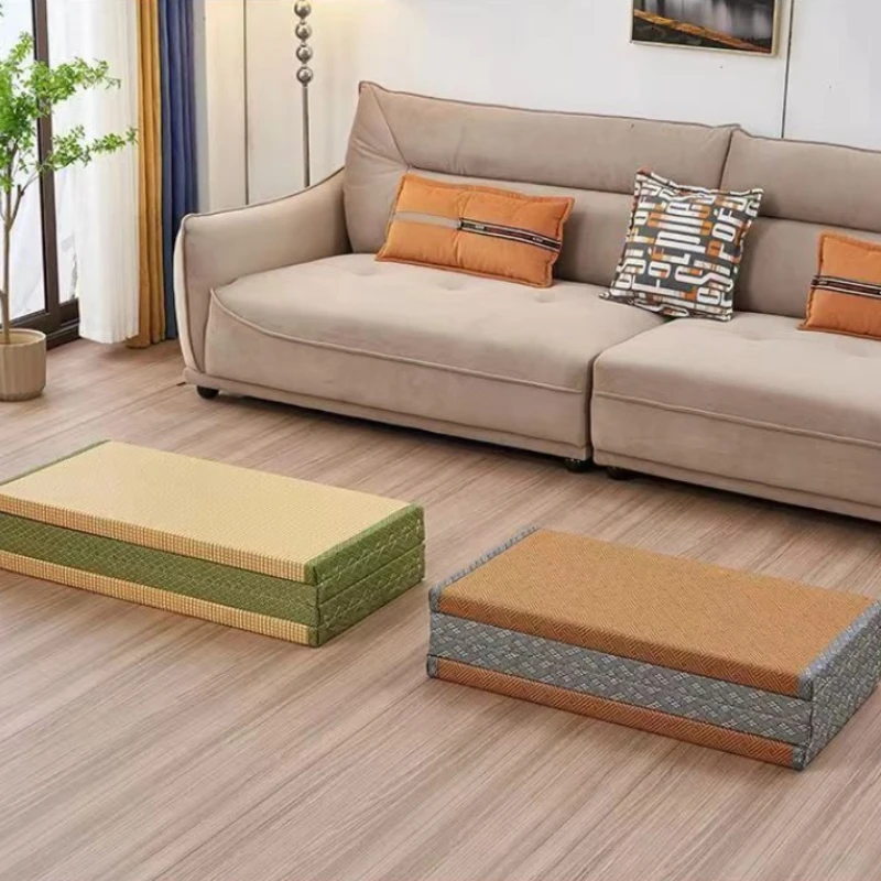 1PC Japanese style tatami floor mat, foldable sleep mattress, portable futon breathable bay window mat, yoga mat for dormitories image 2
