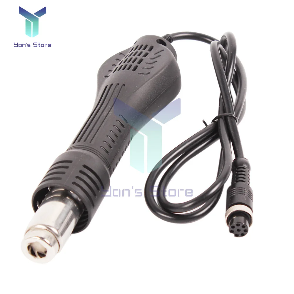 Hot Air Gun Handle é Adequado para 858 878 858d 878a Bga Retrabalho Soldagem Pistola de ar Quente Especial 12v 24v 8-hole