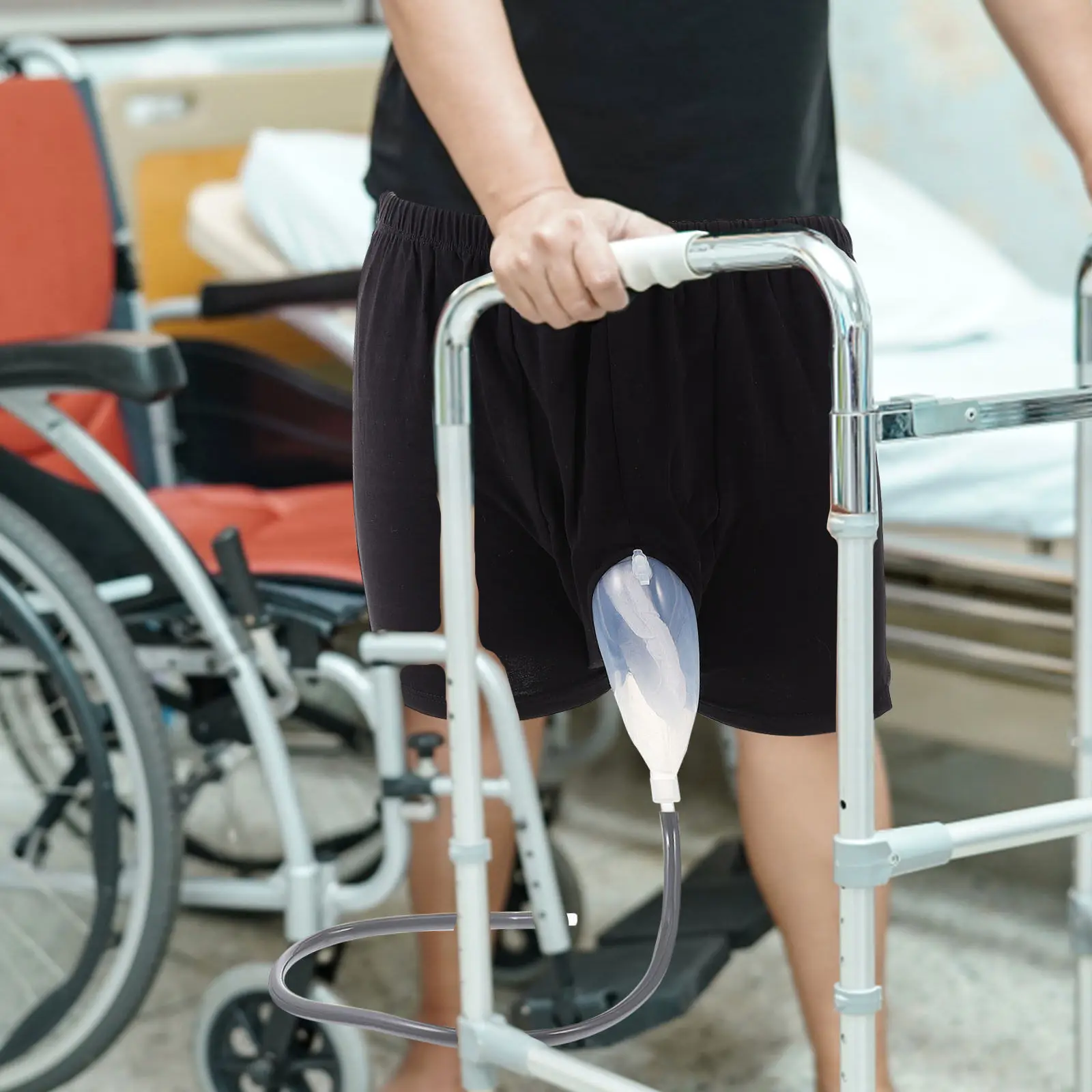 

1Set Adult Incontinence Underwear Urine Collector Bags Breathable Cotton Leak Proof Elder Elderly Men Underpants Anti-Leak