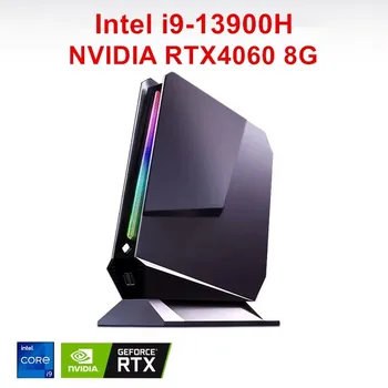 13 세대 게이밍 미니 컴퓨터, Nvidia RTX 4060 3050, 8G Intel i9 13900H 12900H i7 13700H RGB 미니 게이머 데스크탑 베어본 PC WiFi6 