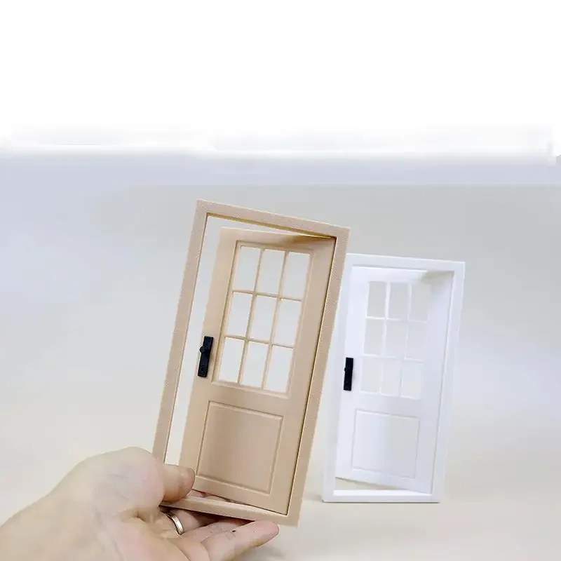 1 sztuka 1:12 Domek dla lalek Symulacja Gładka Drzwi Mini Otwierane Drzwi Model Dom dla Lalek Miniaturowe Akcesoria Meblowe