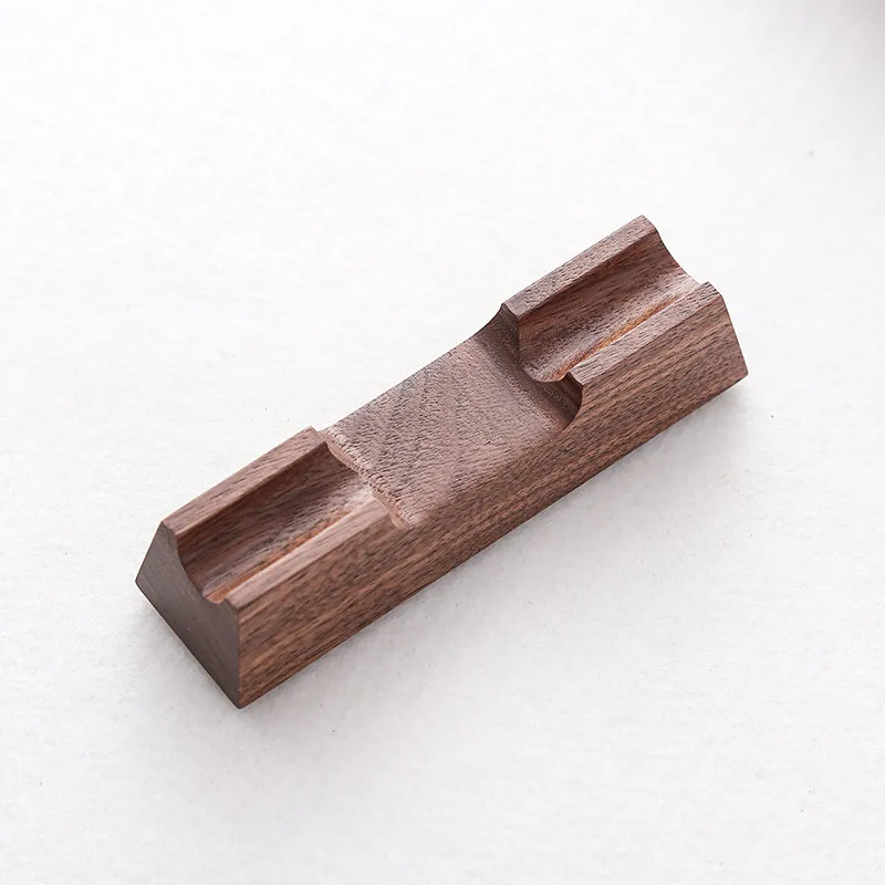 Wooden Brush Rest Japanese Minimalist Creative Fountain Pen Holder Office Desktop Ornament Calligraphy Writing Study Stationery