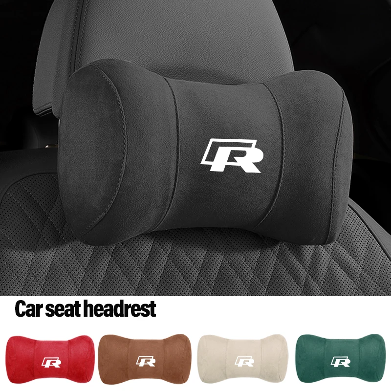 Car Headrest Neck Pillow Soft Comfort Support Auto Interior Accessorie For Volkswagen VW R Golf Amarok T5 Phaeton Tiguan T-Cross