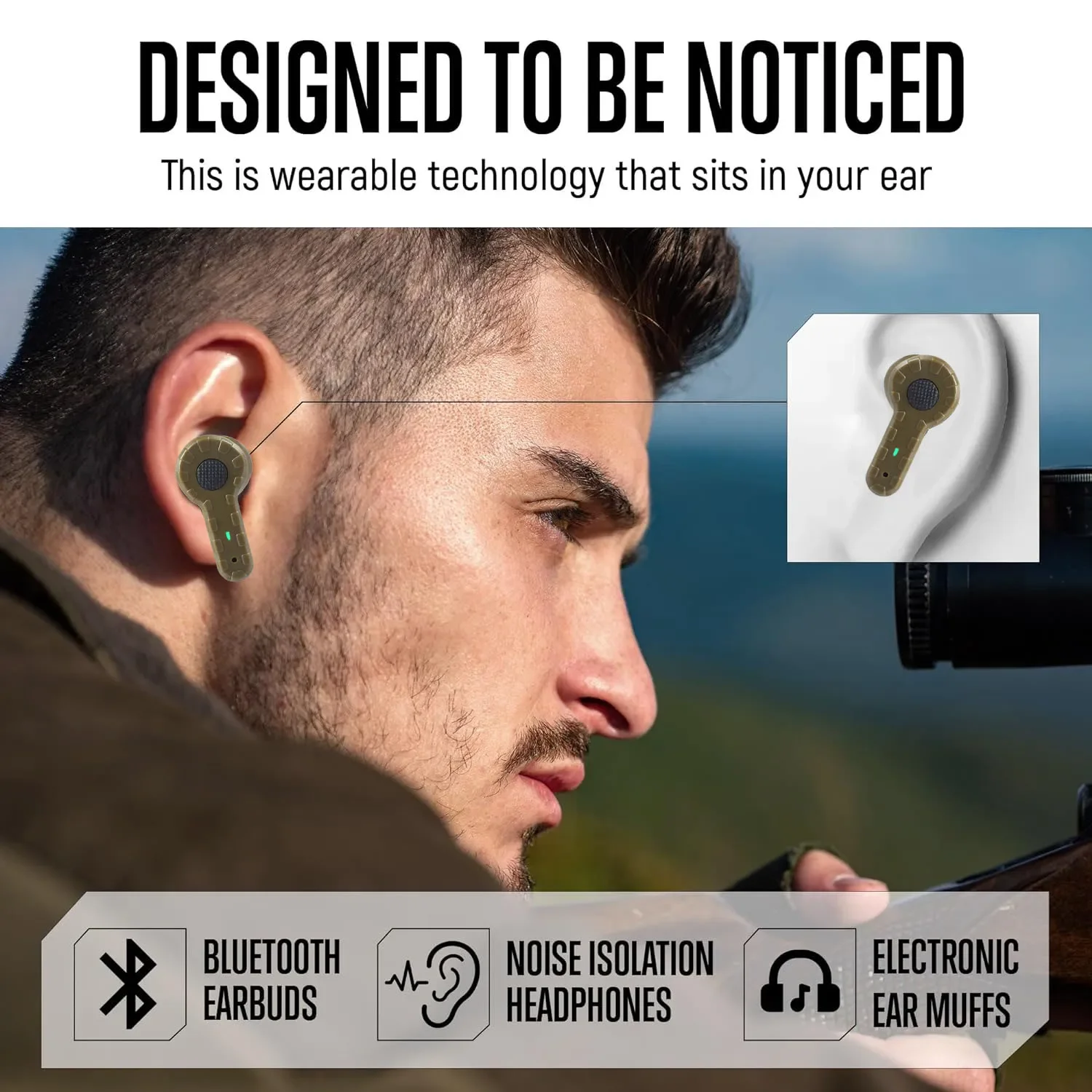 2024 NEW ARM NEXT Bluetooth 5.3 Electronic Shooting Earbuds Headphones Tactical Headphones Noise Reduction Hearing Protection