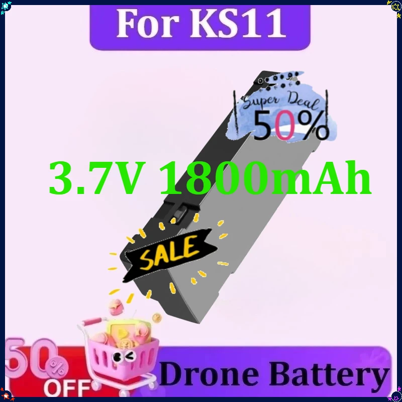 

For KS11 Battery 4K Professional HD Camera Drone 3.7V 1800mAh High Quality Rechargeable Battery Drone Battery
