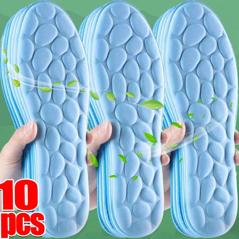 

4D спортивные стельки для обуви для женщин и мужчин, дезодорант, дышащая подушка, стельки для бега для ног, ортопедические массажные подушечки для ухода за бегом