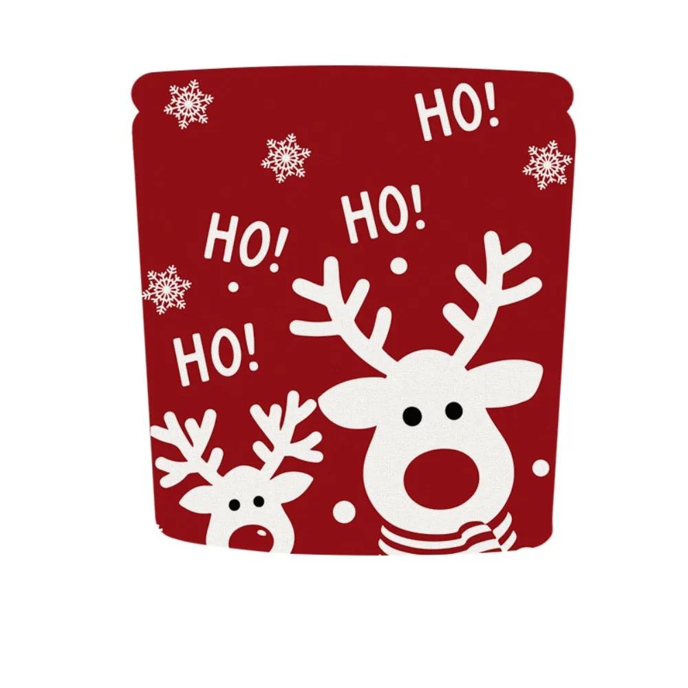 

Removable Christmas Chair Cover Cartoon Snowmen Xmas Dinner Chair Seat Cover Stretch Santa Claus Seat Protector Home Decoration