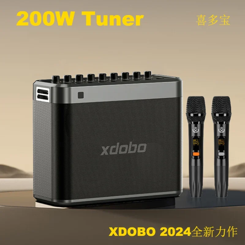 XDOBO ultra high power 200W Bluetooth karaoke monitoring live music instrument karaoke home Bluetooth speaker Tuner caixa de som