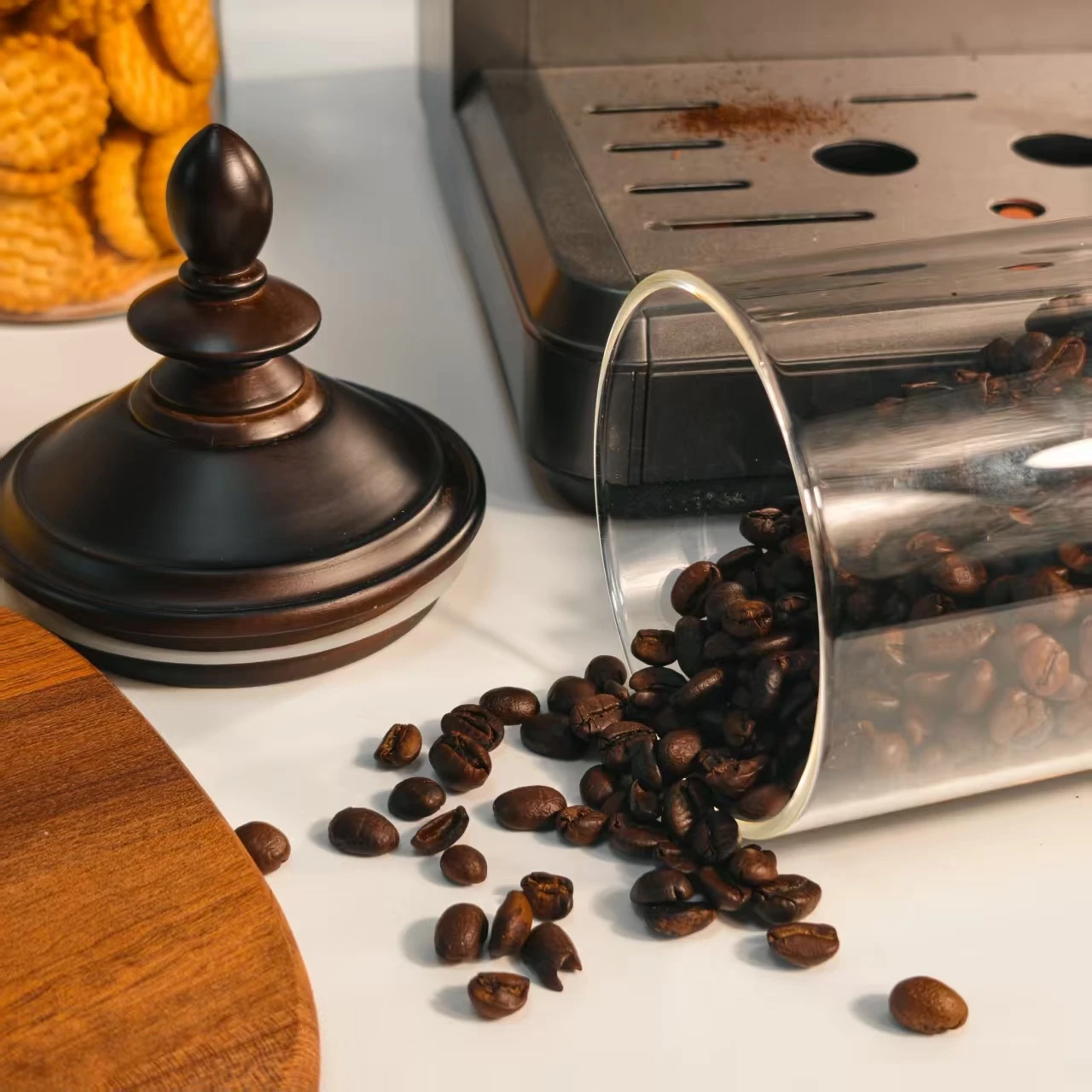 وعاء زجاجي محكم الإغلاق بتصميم - مراجعة Food Storage Jars With Wooden Lids وسعره