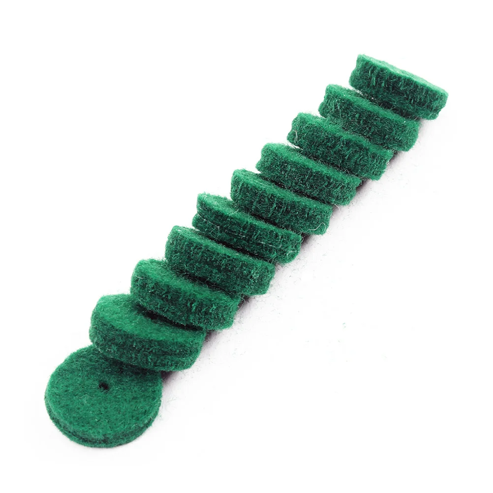 

90 pcs Piano Keyboard Washers Green Felt For Balance Rail Punchings Repair Leveling Keys Wool Felt Material Prevent Metal