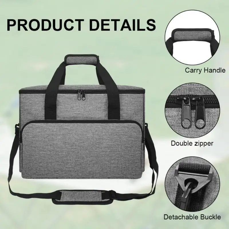 حقيبة منظم محطة الطاقة الخارجية قماش مقوى مقاوم للغبار للسفر 0XXB #1