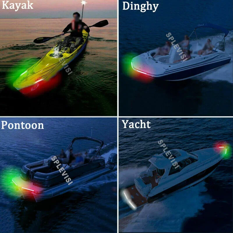 10 Pack Waterproof Marine Boat LED Utility Interior Lights Navigation Deck Courtesy Lights 12V for Yacht Pontoon Sailboat Kayak