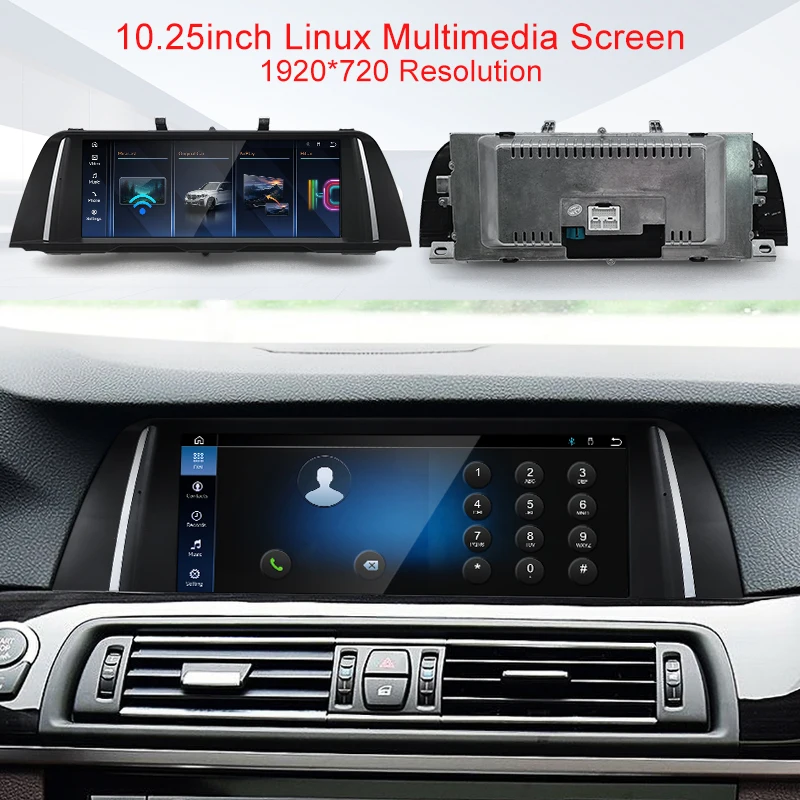 STWEI 2026 New Slim Screens Linux System 12.8inch 2400X900 Resolution For BMW 5Series F10 F11 Wireless CarPlay Auto player  KSW