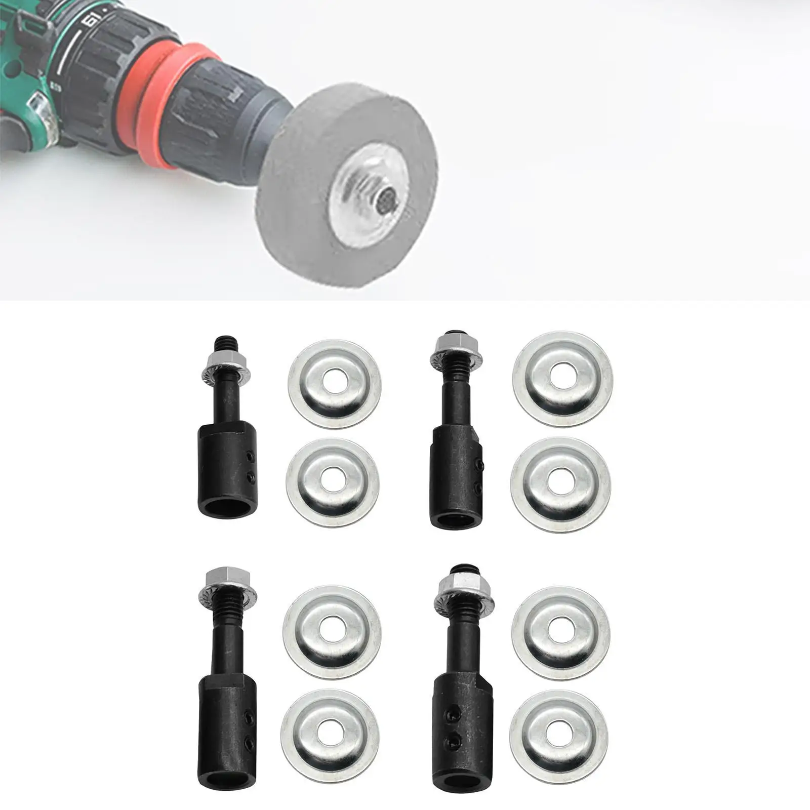 

Grinding Wheel Connector Polisher Sander Accessory Versatile Steel Connecting Shaft for Grinding Polishing Bench Grinder Machine